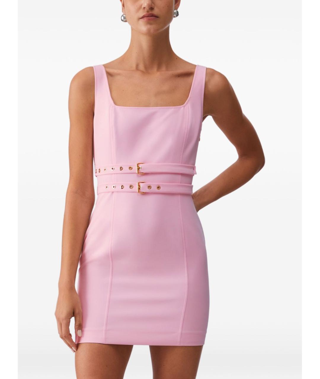 LIU JO Розовое полиэстеровое повседневное платье, фото 4