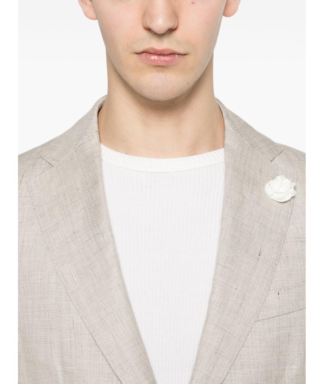 HUGO BOSS Серый хлопковый пиджак, фото 3