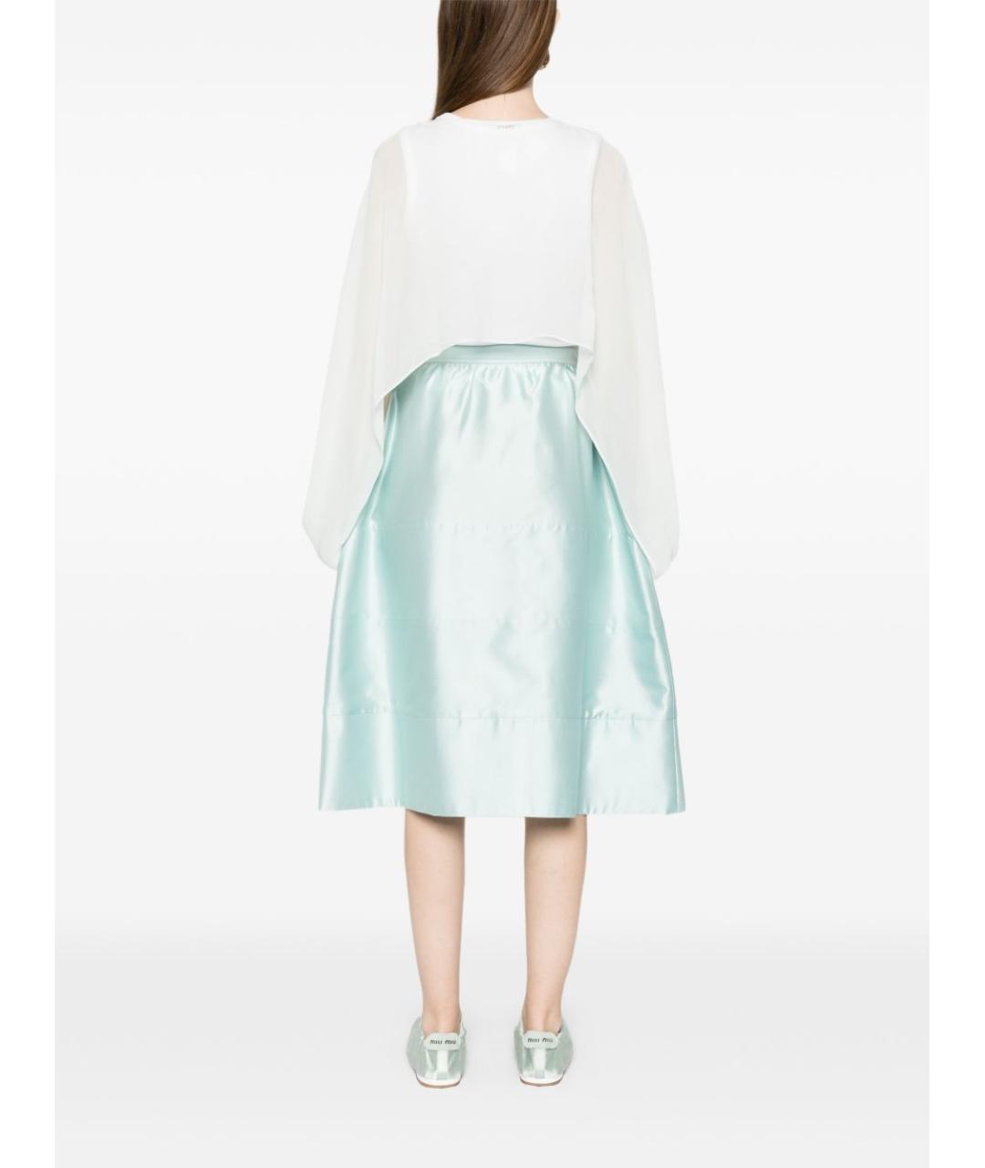 TWIN-SET Голубая вискозная блузы, фото 5