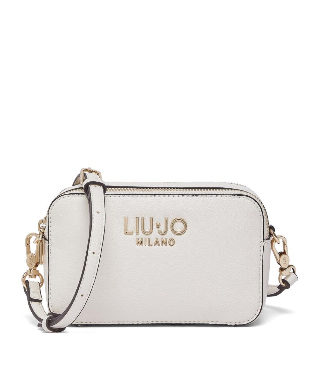 LIU JO Белая сумка через плечо из искусственной кожи, фото 1