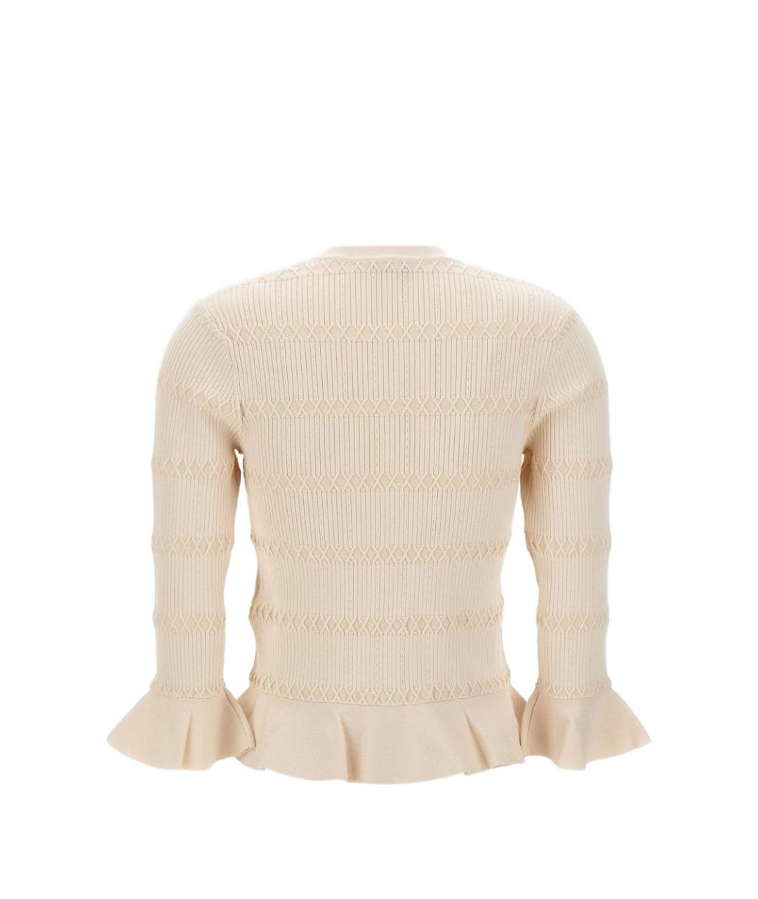 LIU JO Бежевый вискозный кардиган, фото 4