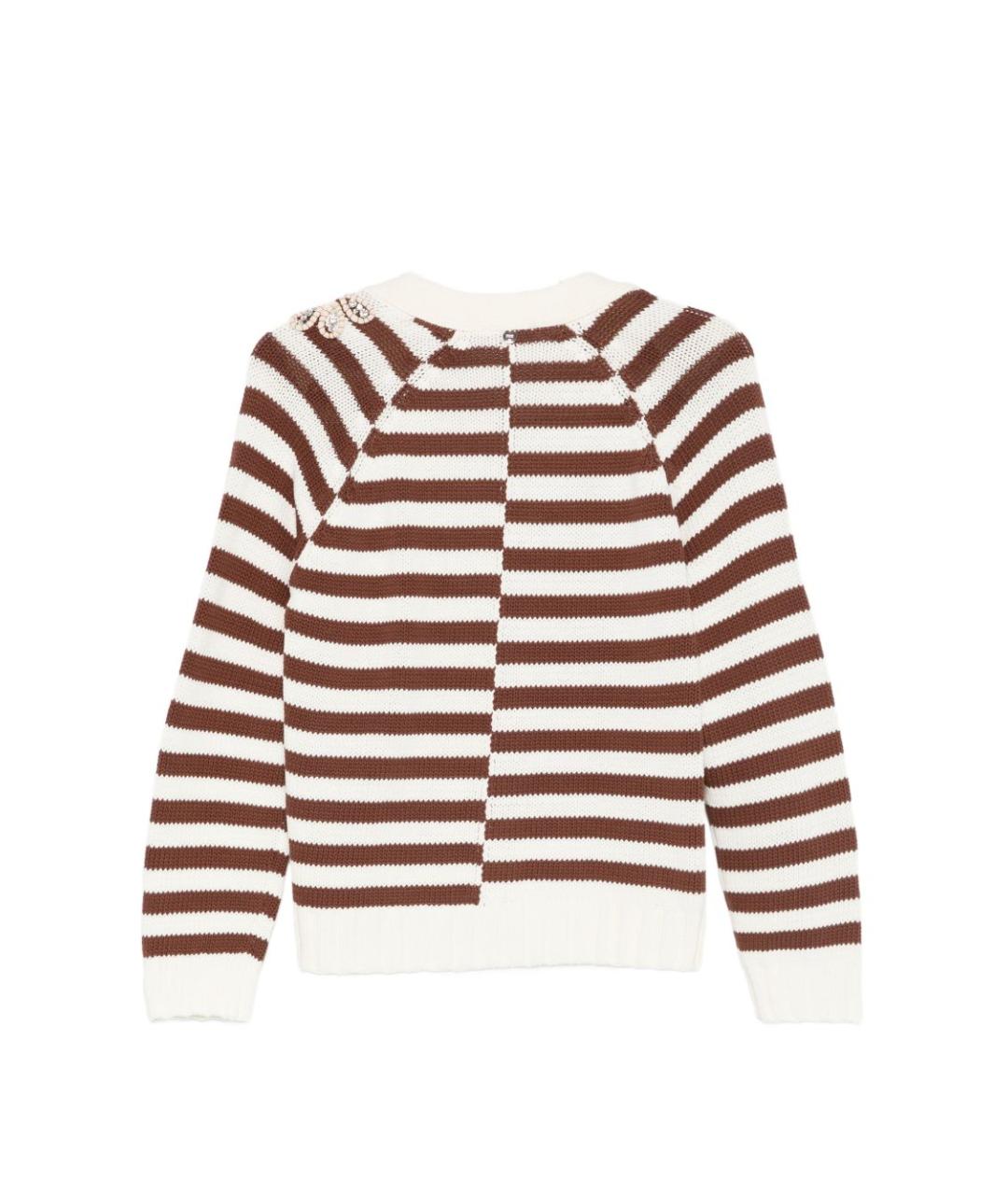 LIU JO Бежевый хлопковый джемпер / свитер, фото 2