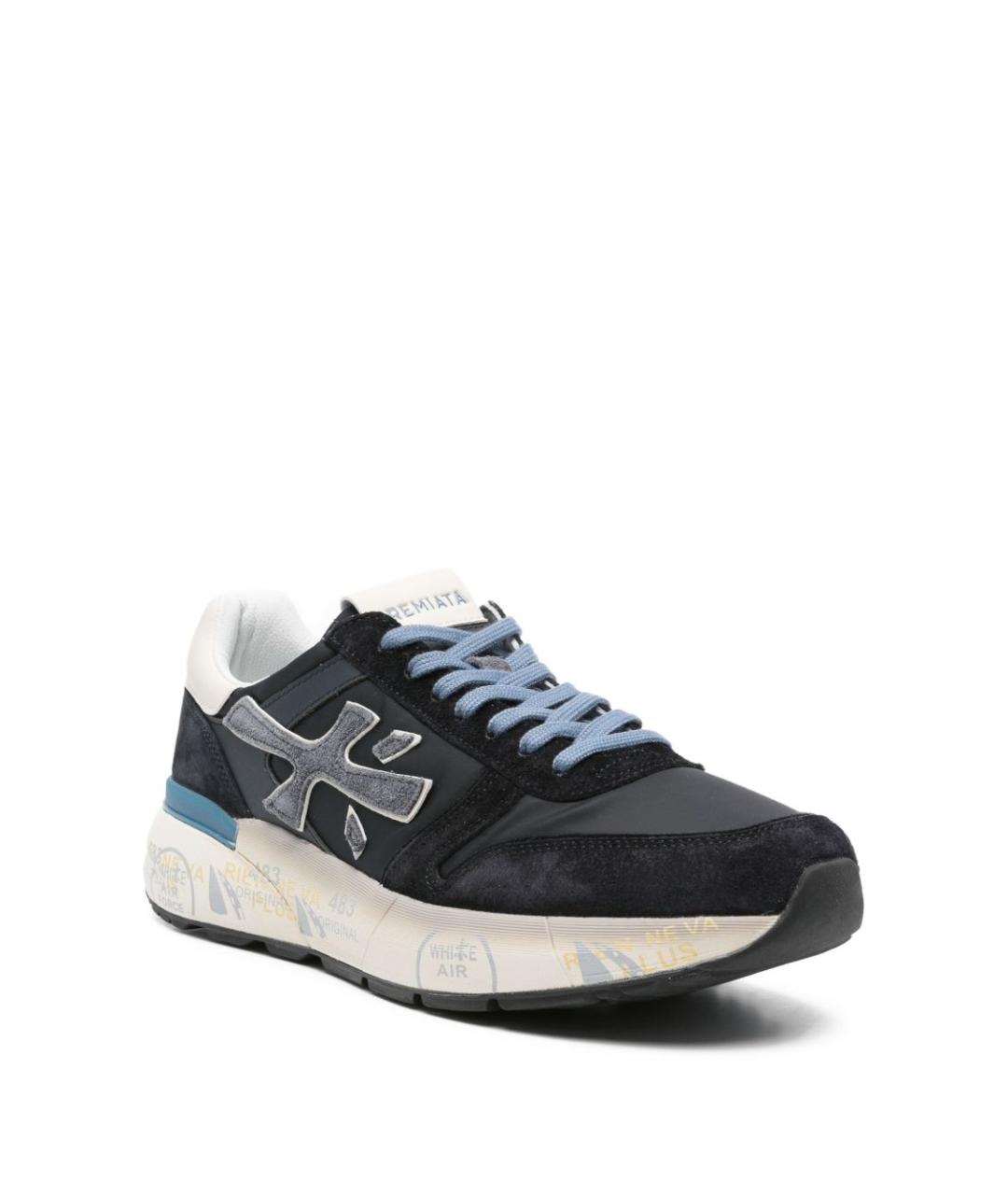 PREMIATA Синие низкие кроссовки / кеды, фото 3