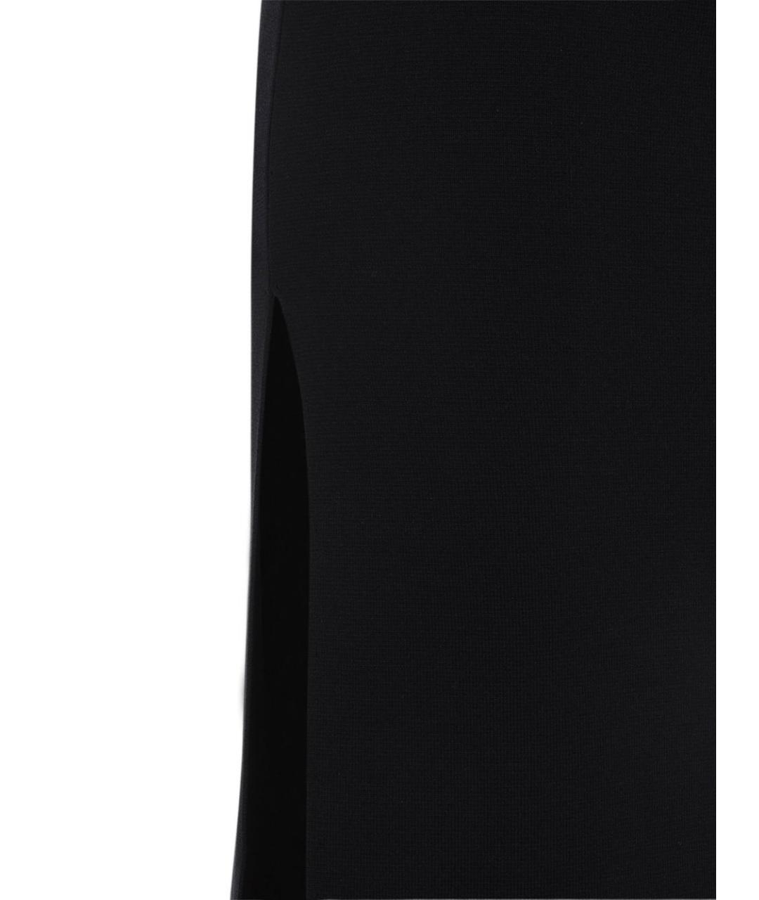 ELISABETTA FRANCHI Черное вискозное вечернее платье, фото 3