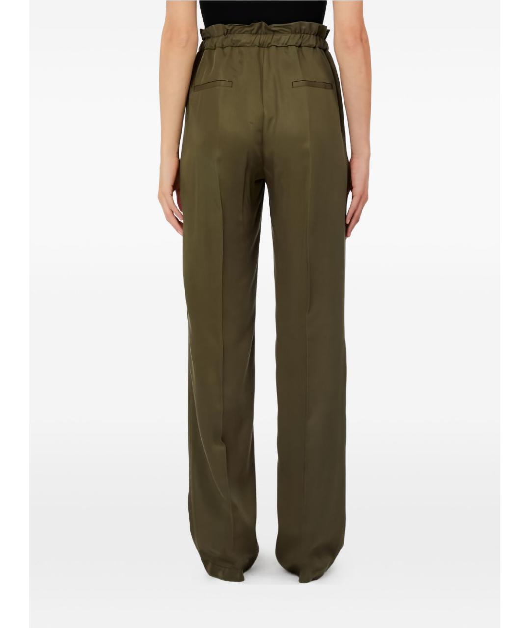 LIU JO Зеленые прямые брюки, фото 3