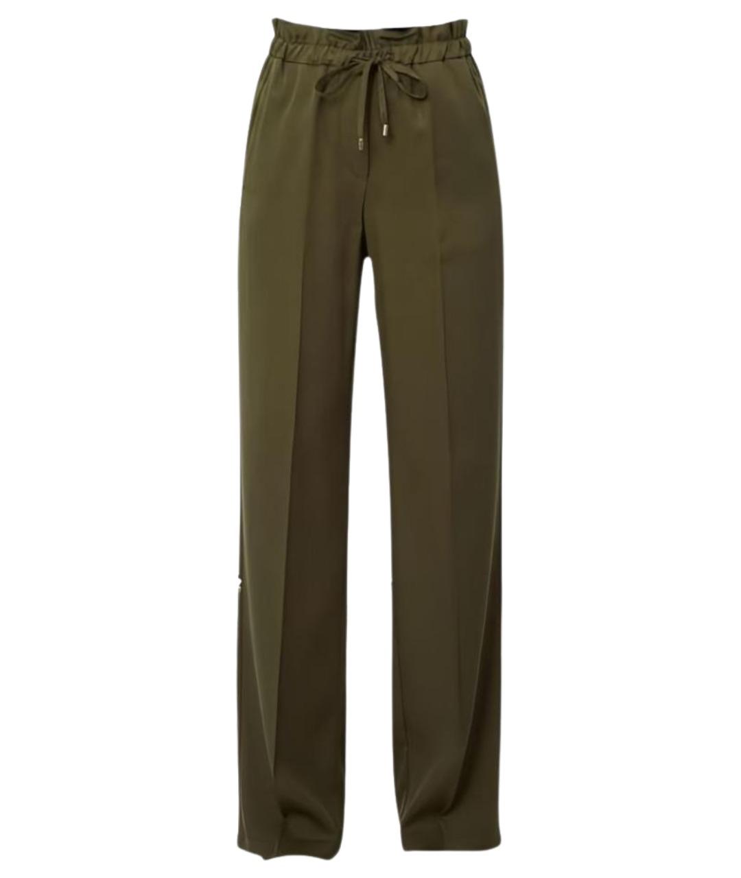 LIU JO Зеленые прямые брюки, фото 1