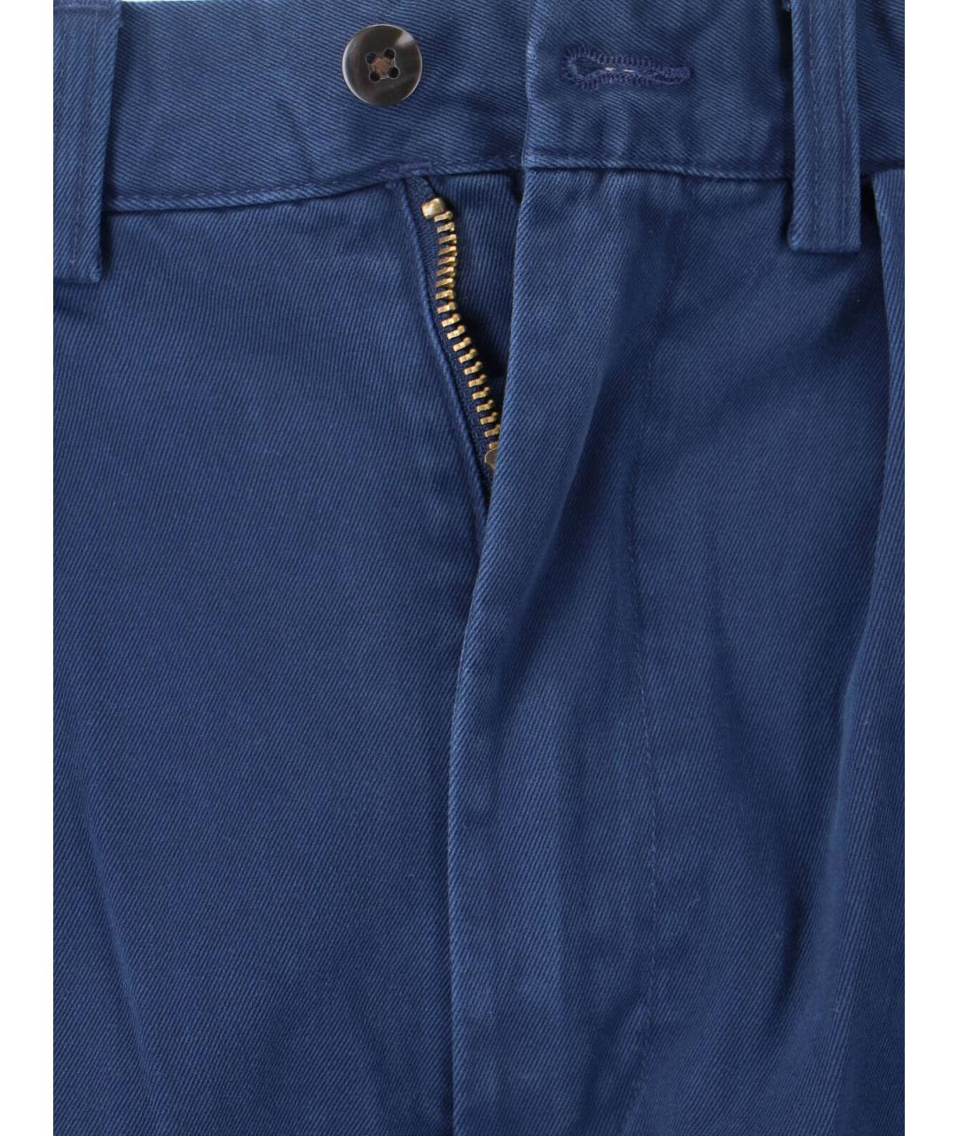 POLO RALPH LAUREN Синие хлопковые повседневные брюки, фото 4