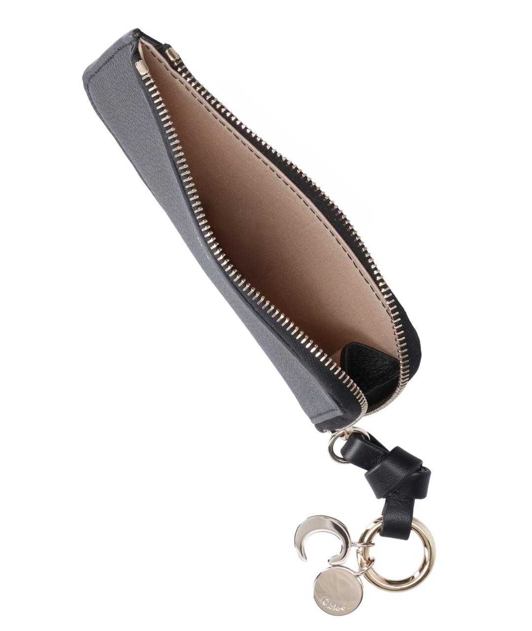 CHLOE Черный кожаный кошелек, фото 3