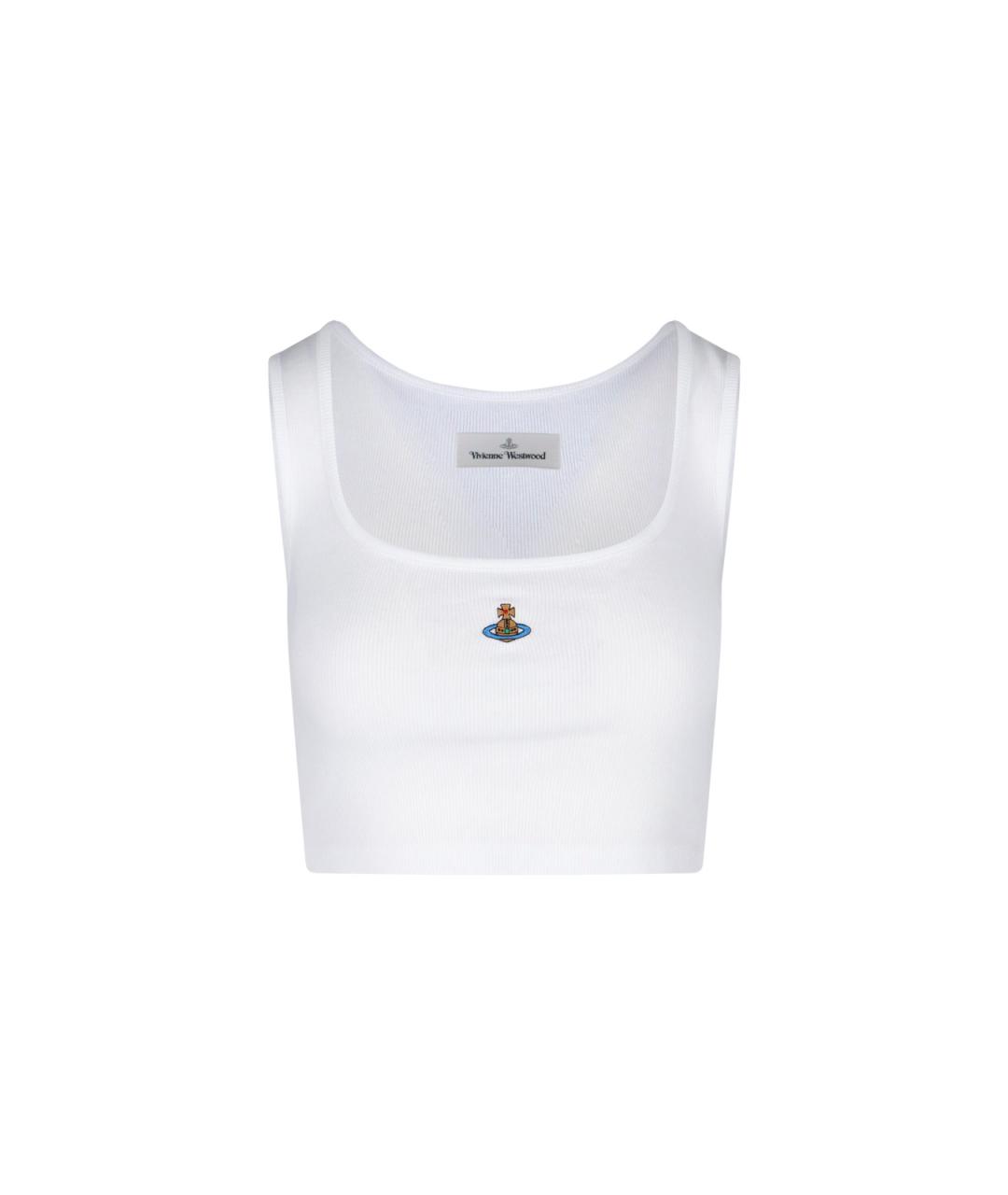 VIVIENNE WESTWOOD Белая хлопковая майка, фото 1