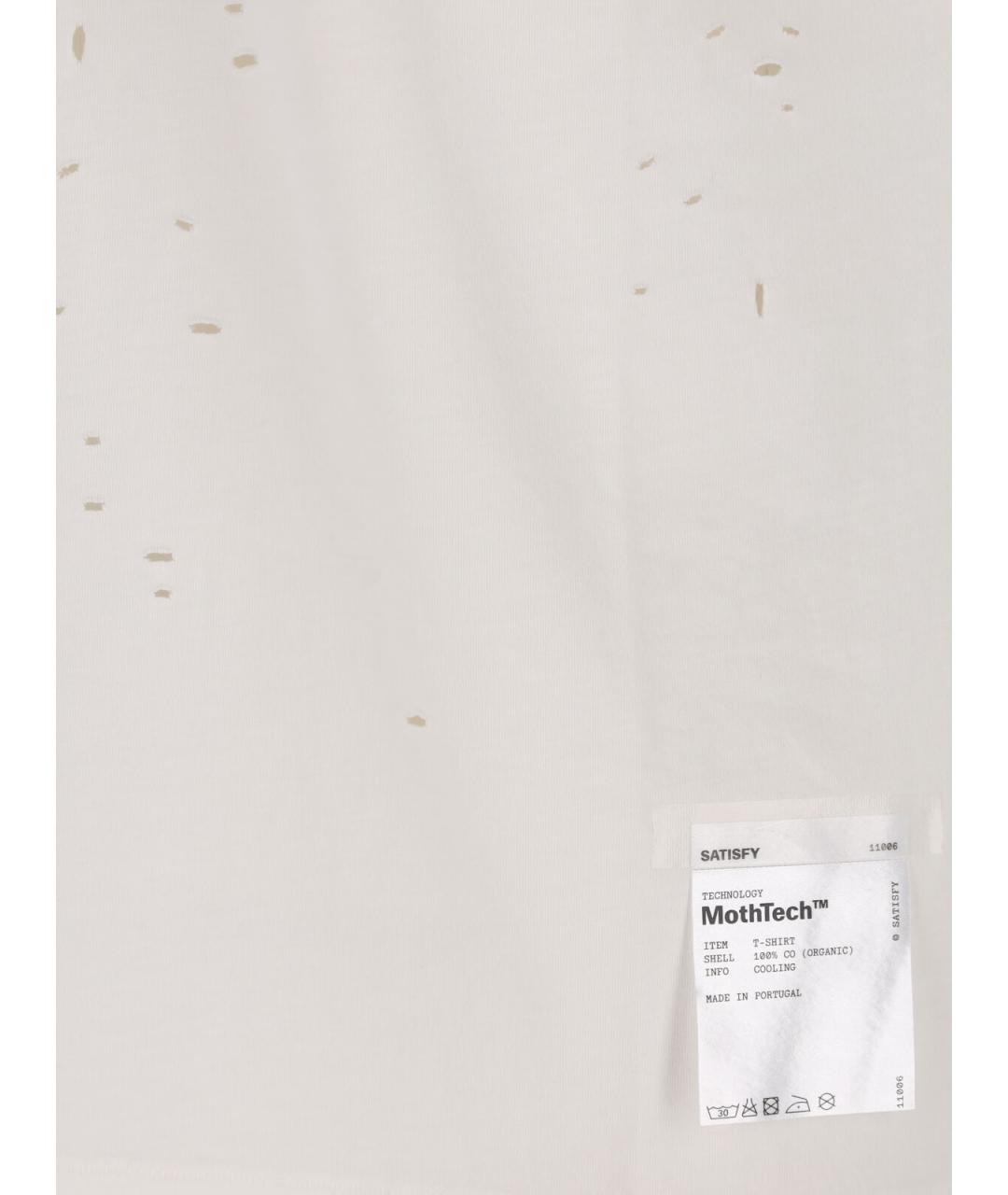 SATISFY Белая хлопковая футболка, фото 3