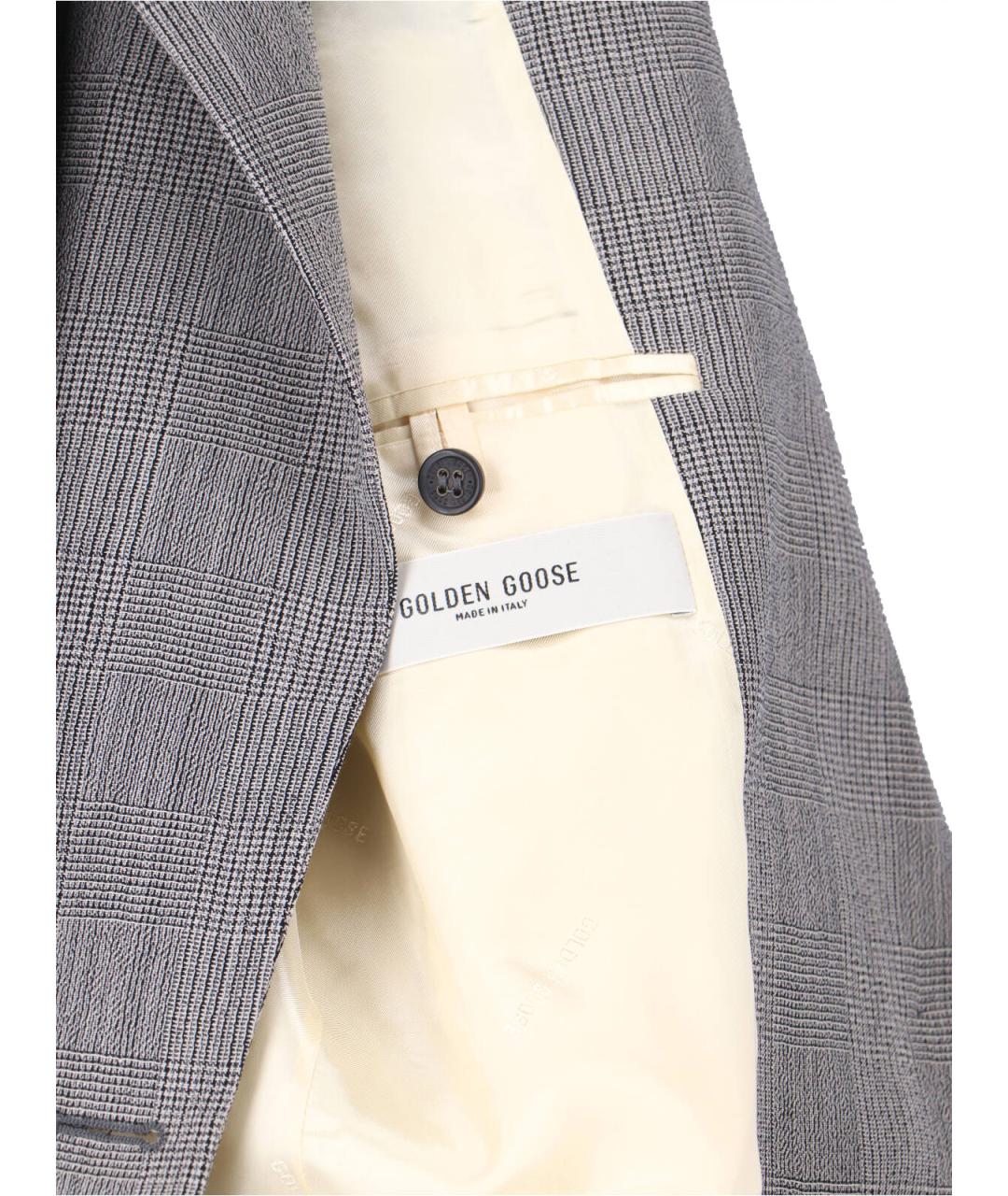 GOLDEN GOOSE DELUXE BRAND Серый шерстяной жакет/пиджак, фото 4