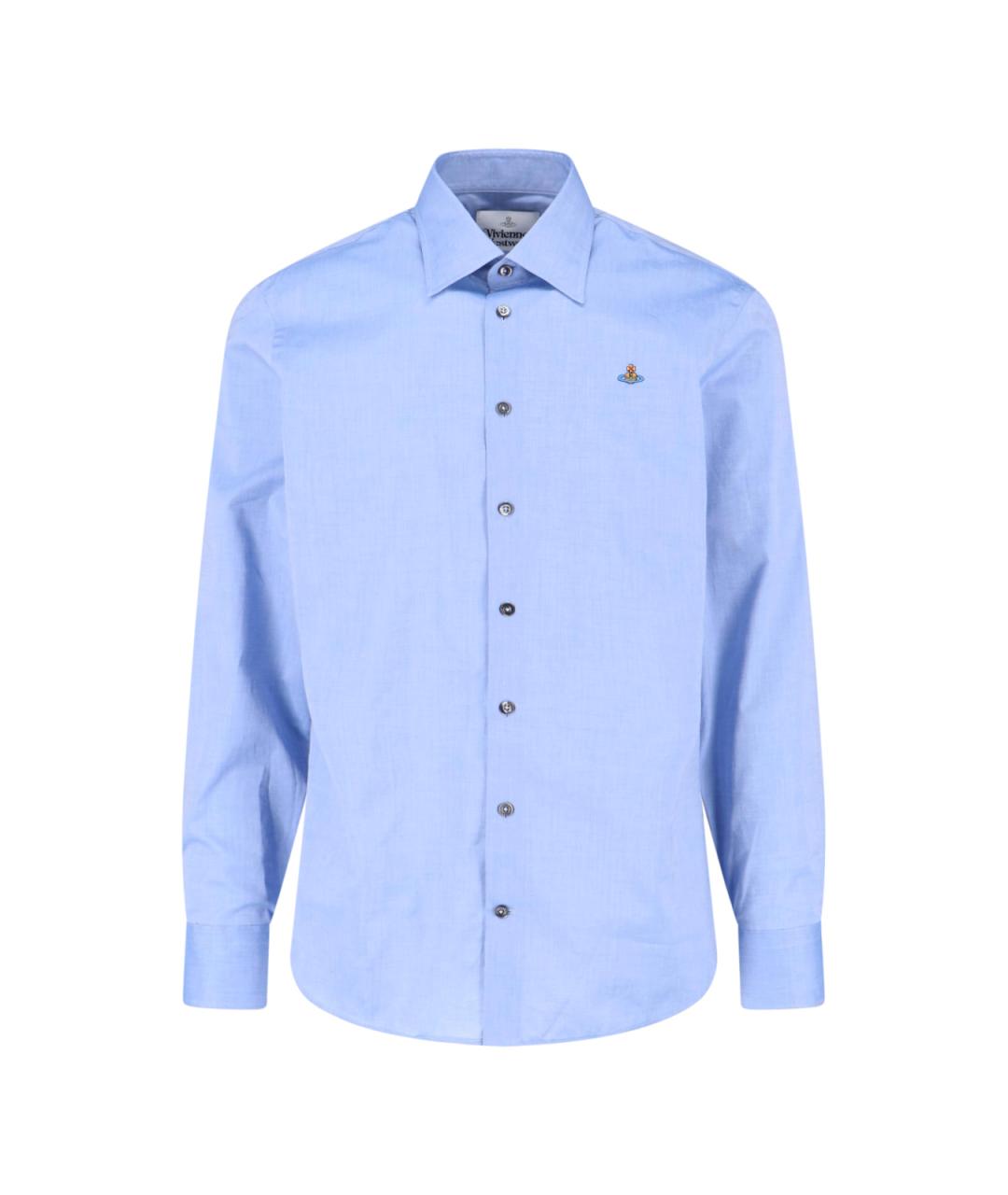 VIVIENNE WESTWOOD Синяя хлопковая кэжуал рубашка, фото 1