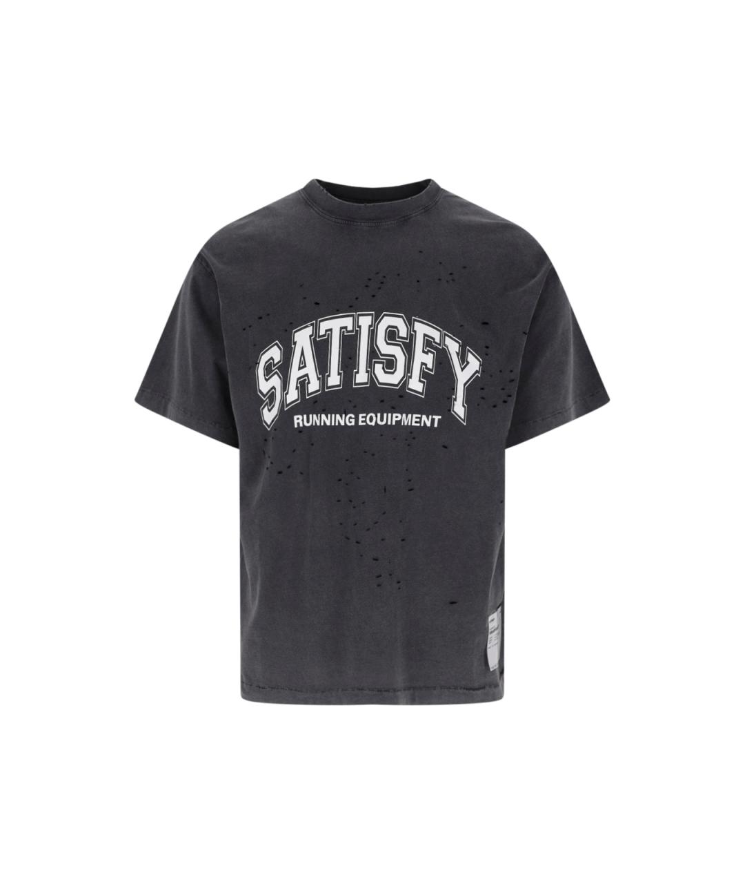 SATISFY Серая хлопковая футболка, фото 1