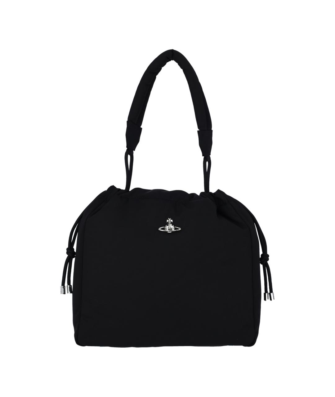 VIVIENNE WESTWOOD Черная тканевая сумка через плечо, фото 1