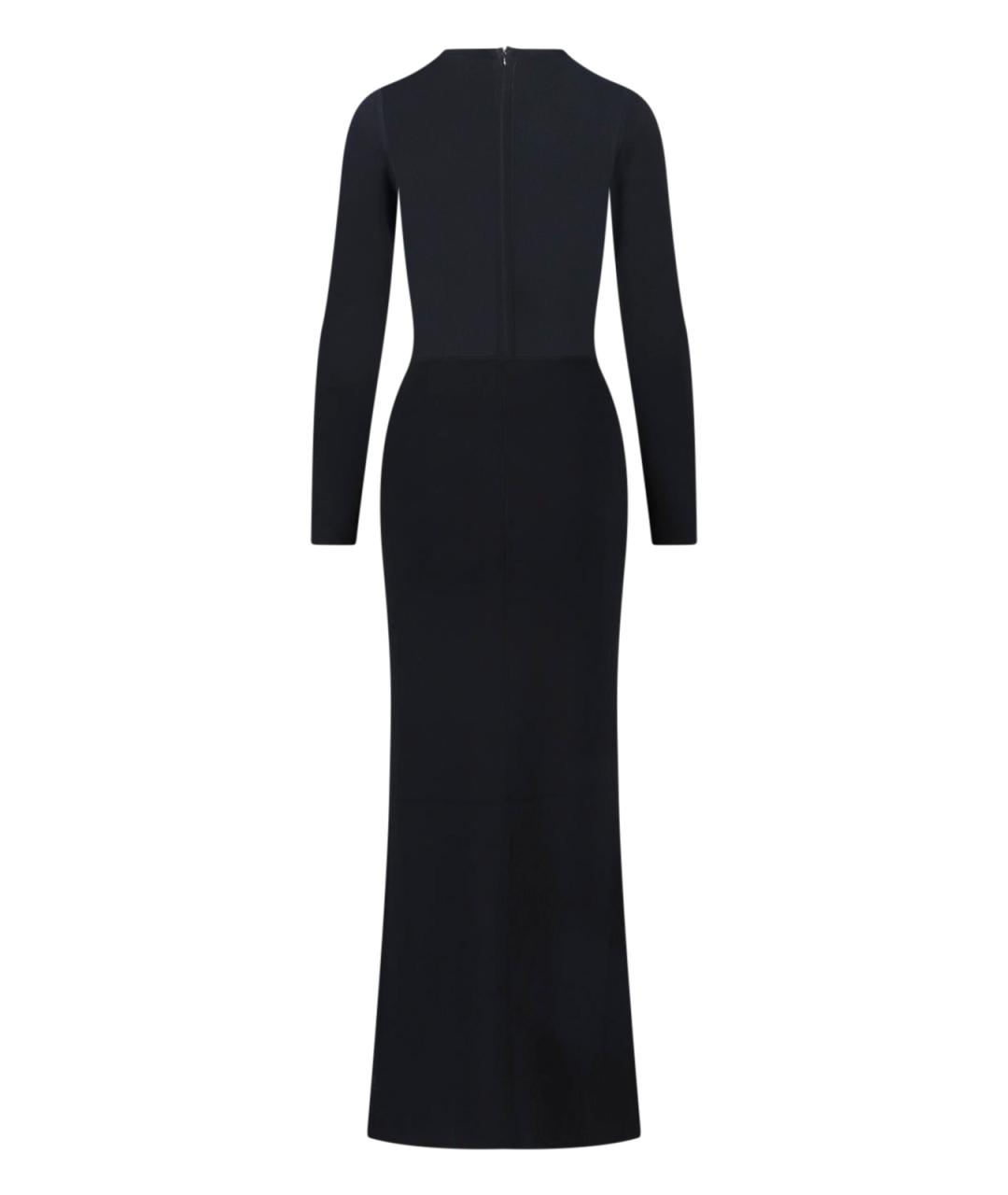 MAX MARA Черное вискозное повседневное платье, фото 2