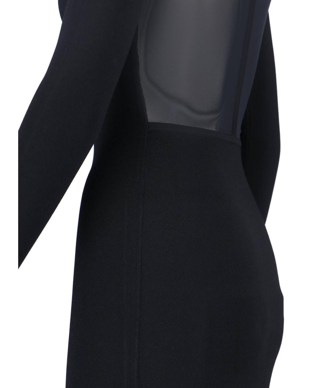 MAX MARA Черное вискозное повседневное платье, фото 3