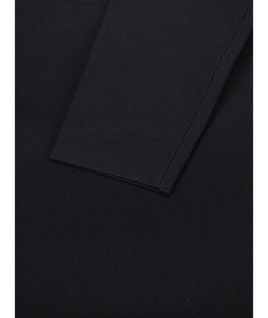 MAX MARA Черное вискозное повседневное платье, фото 4