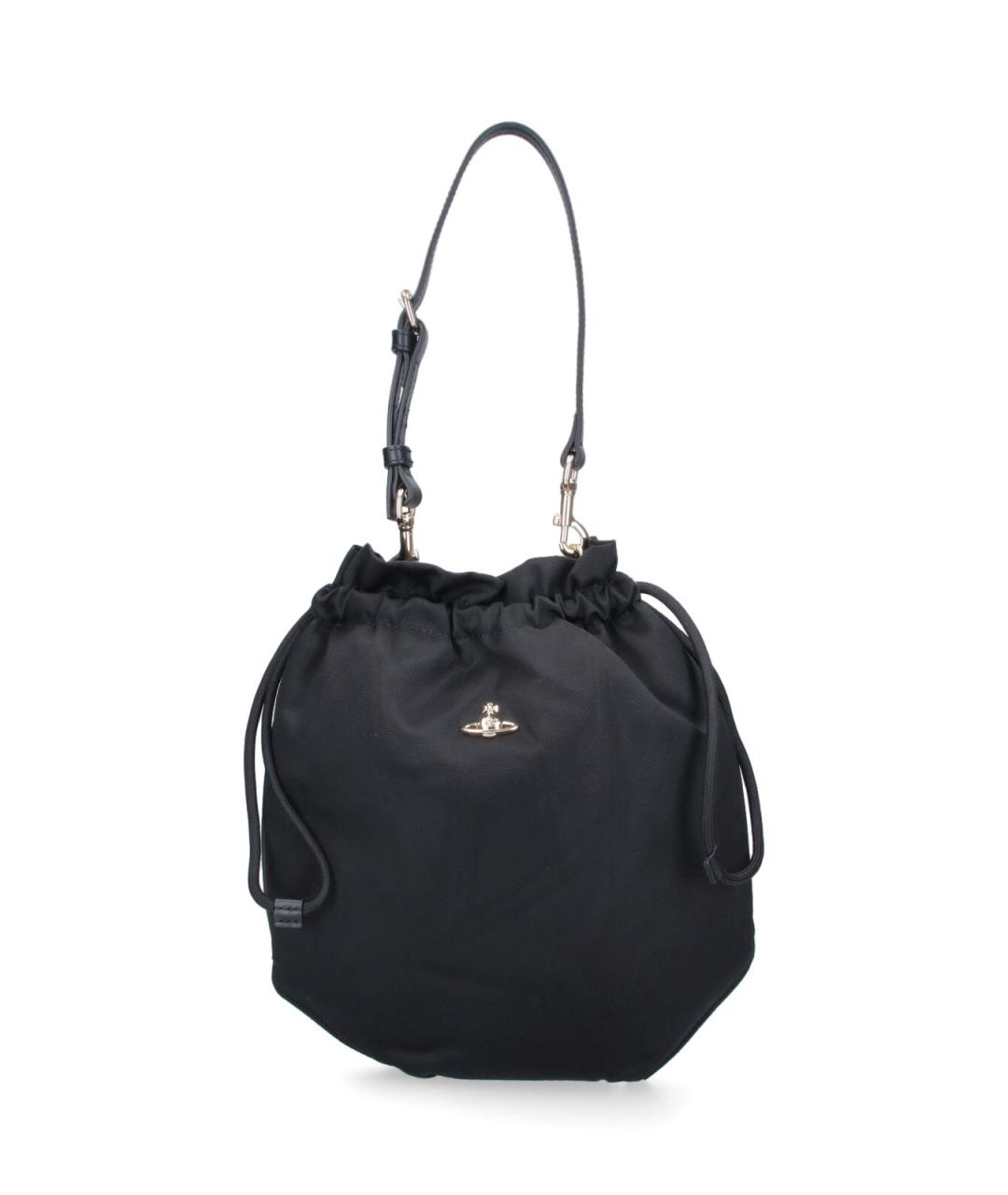 VIVIENNE WESTWOOD Черная тканевая сумка через плечо, фото 1