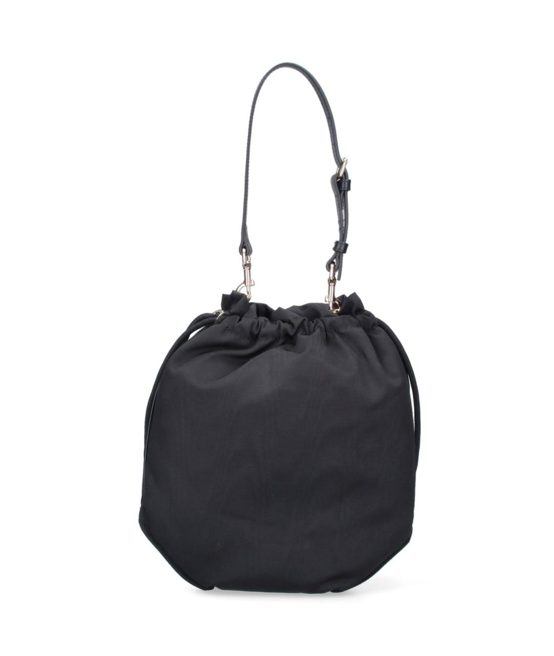 VIVIENNE WESTWOOD Черная тканевая сумка через плечо, фото 3