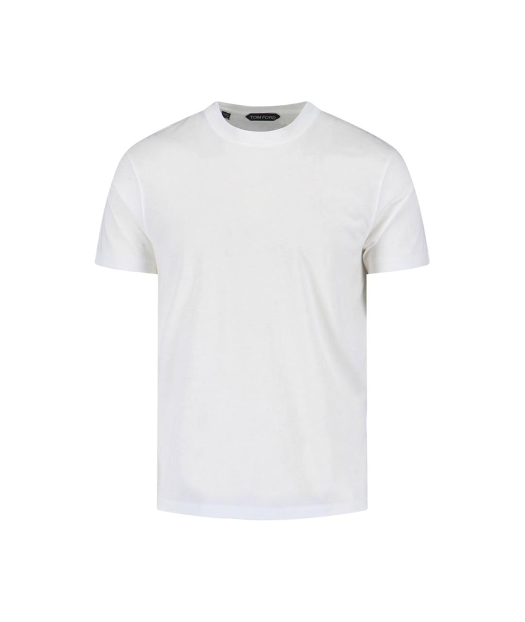 TOM FORD Белая хлопковая футболка, фото 1