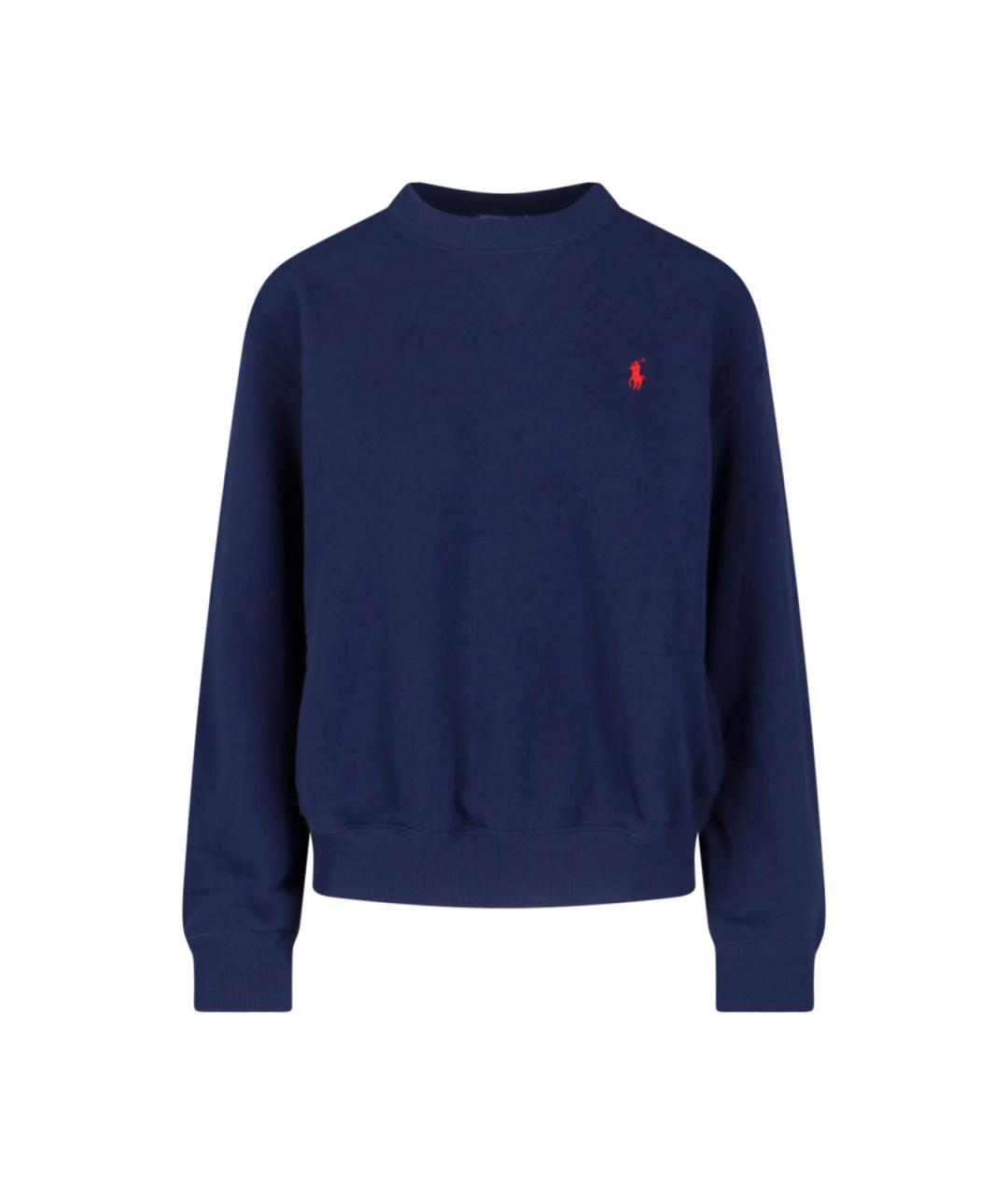 POLO RALPH LAUREN Синий хлопковый джемпер / свитер, фото 1