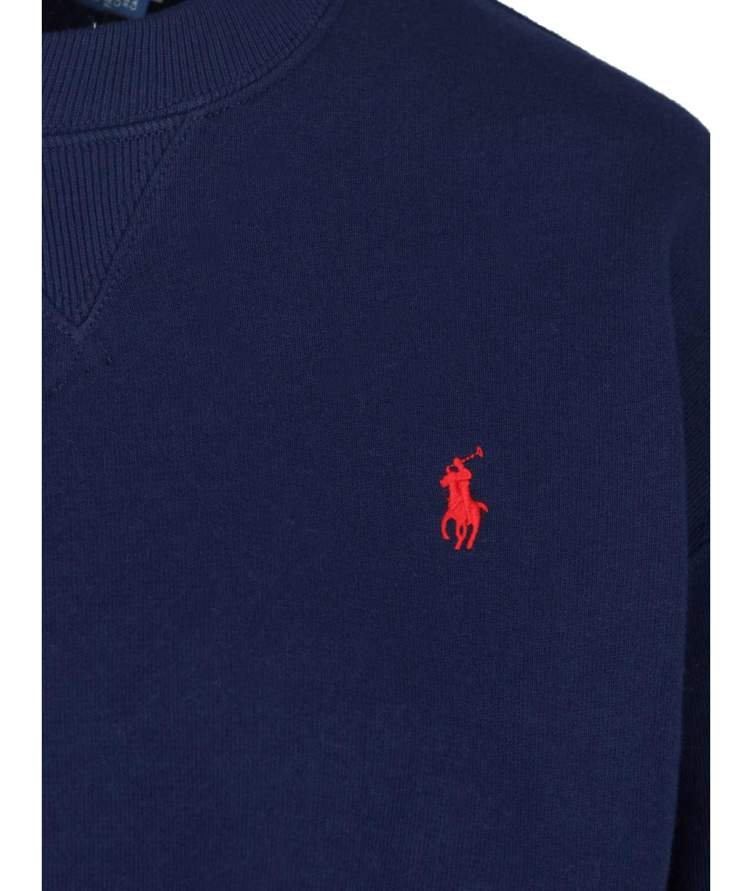 POLO RALPH LAUREN Синий хлопковый джемпер / свитер, фото 3