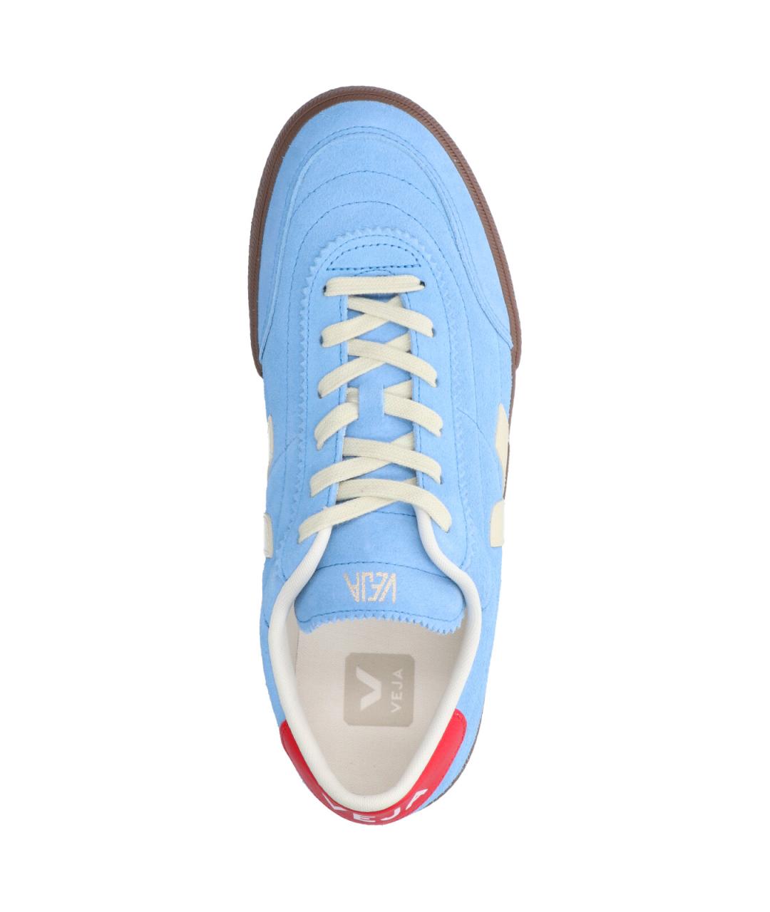 VEJA Голубые замшевые низкие кроссовки / кеды, фото 5