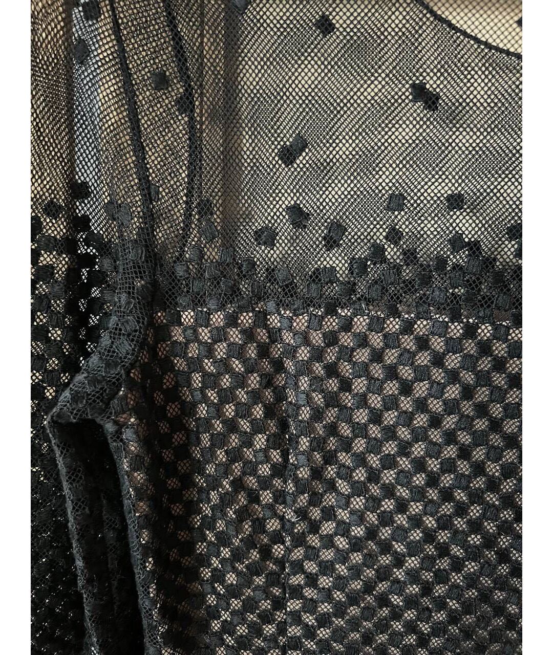 AKRIS Черное полиамидовое повседневное платье, фото 3