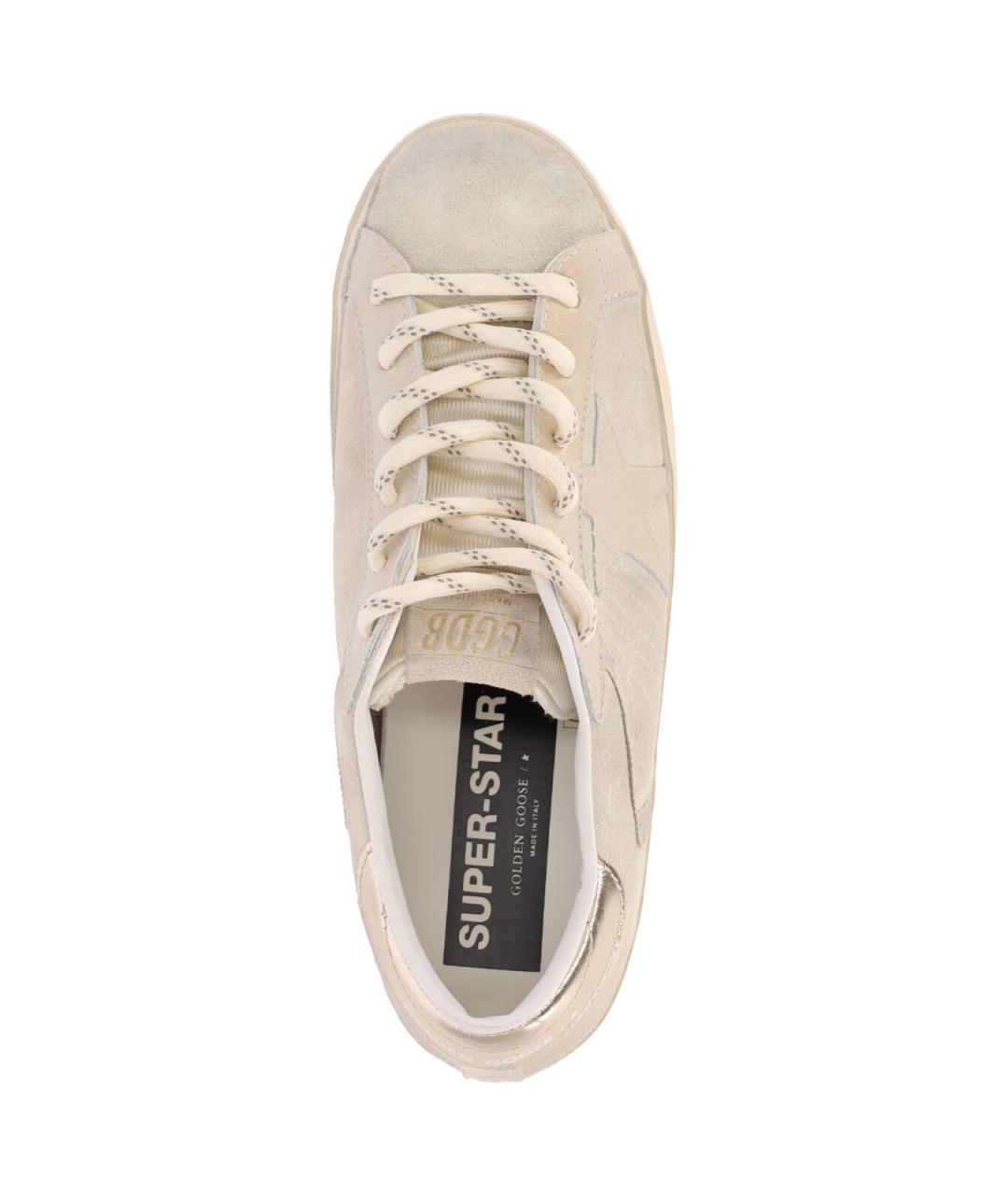 GOLDEN GOOSE DELUXE BRAND Бежевые замшевые кеды, фото 5