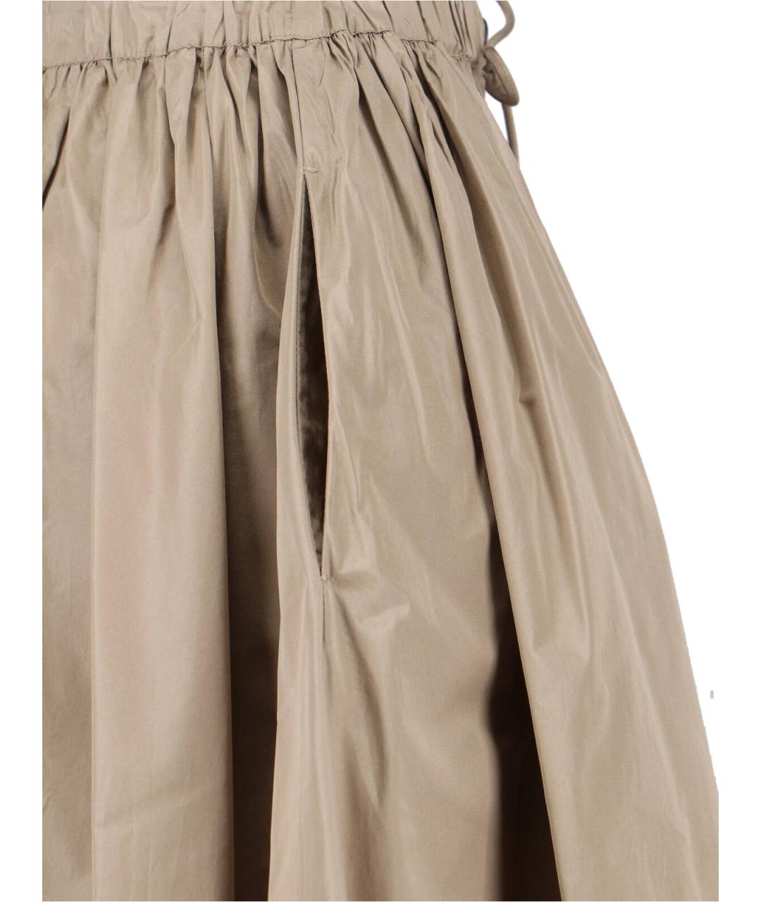 MAX MARA Зеленая полиэстеровая юбка миди, фото 4