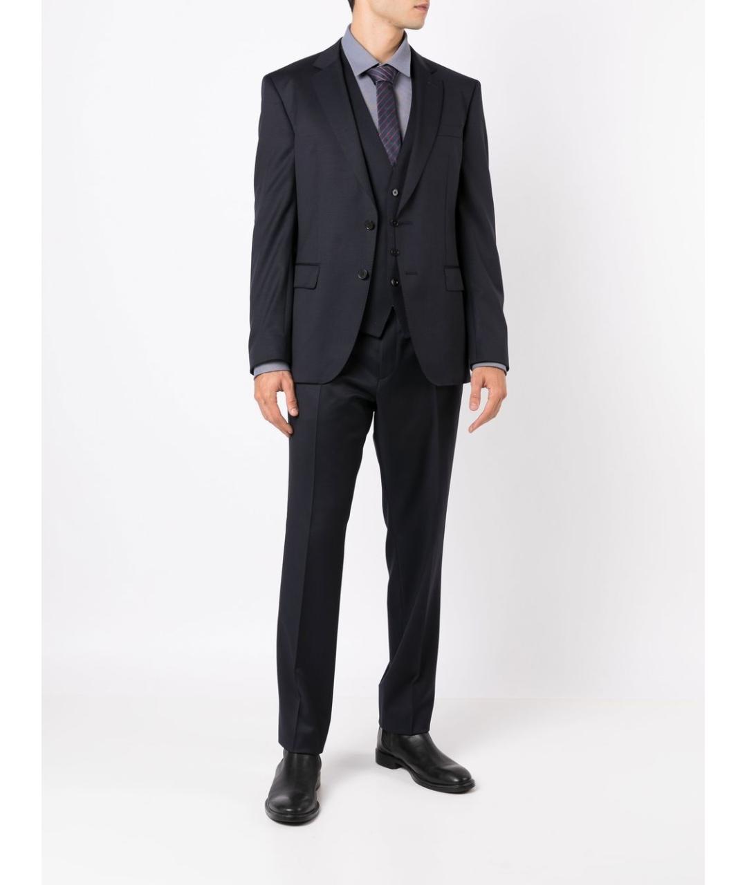 HUGO BOSS Синий шерстяной жилет, фото 5