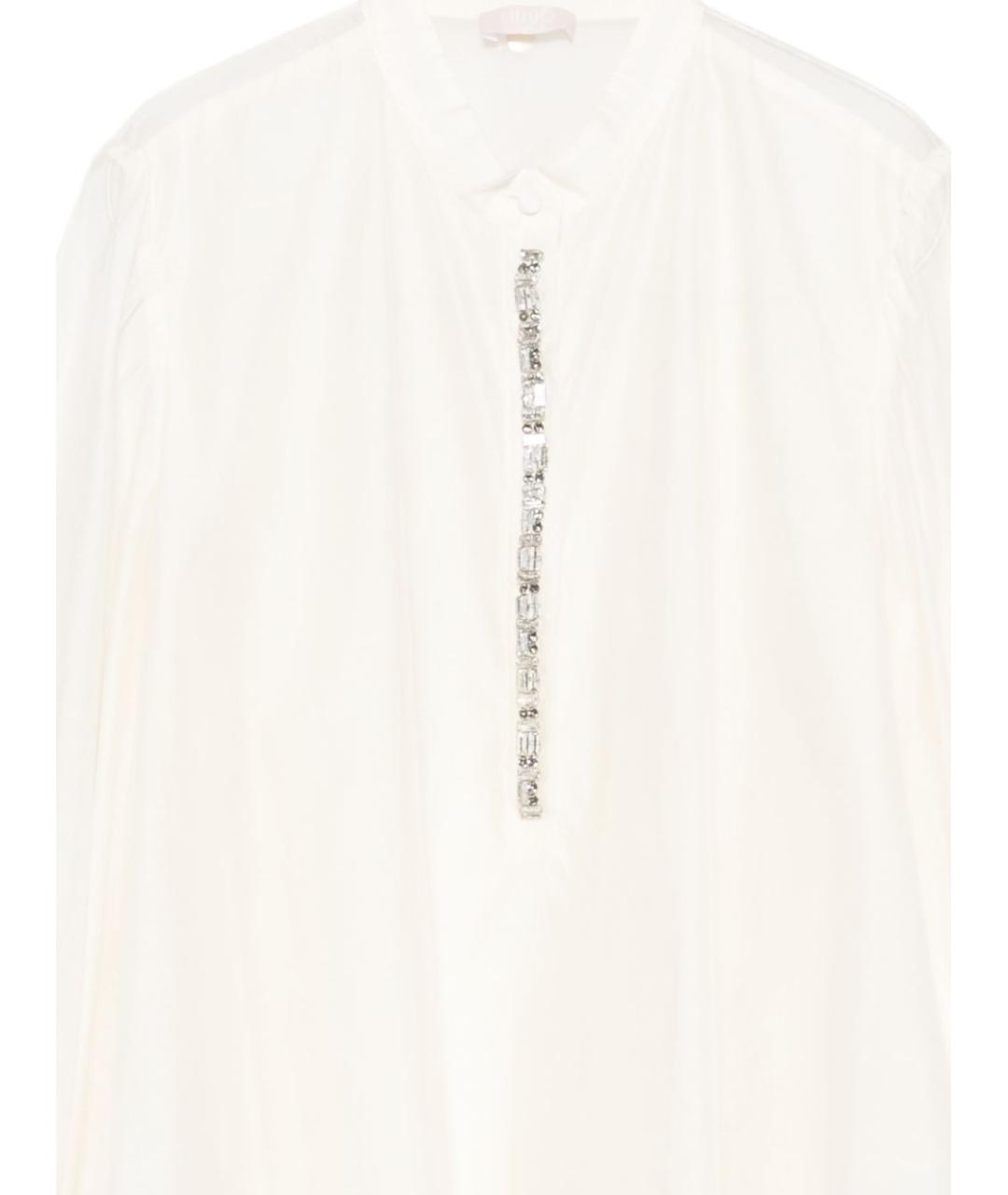 LIU JO Белая полиэстеровая блузы, фото 3