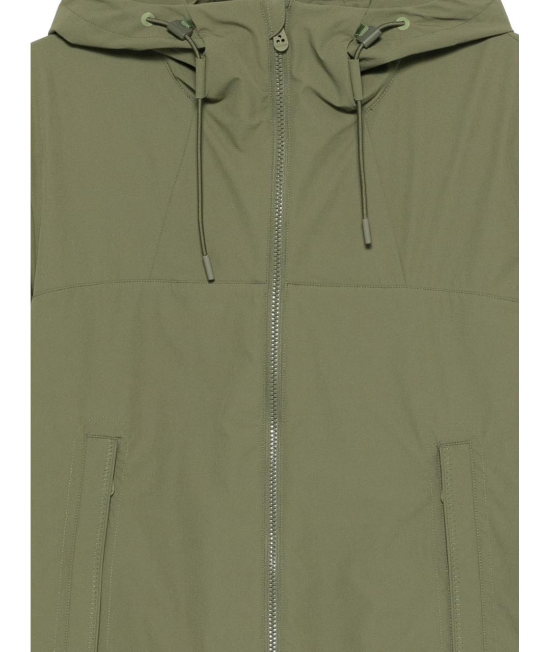 PEUTEREY Зеленая полиамидовая куртка, фото 3