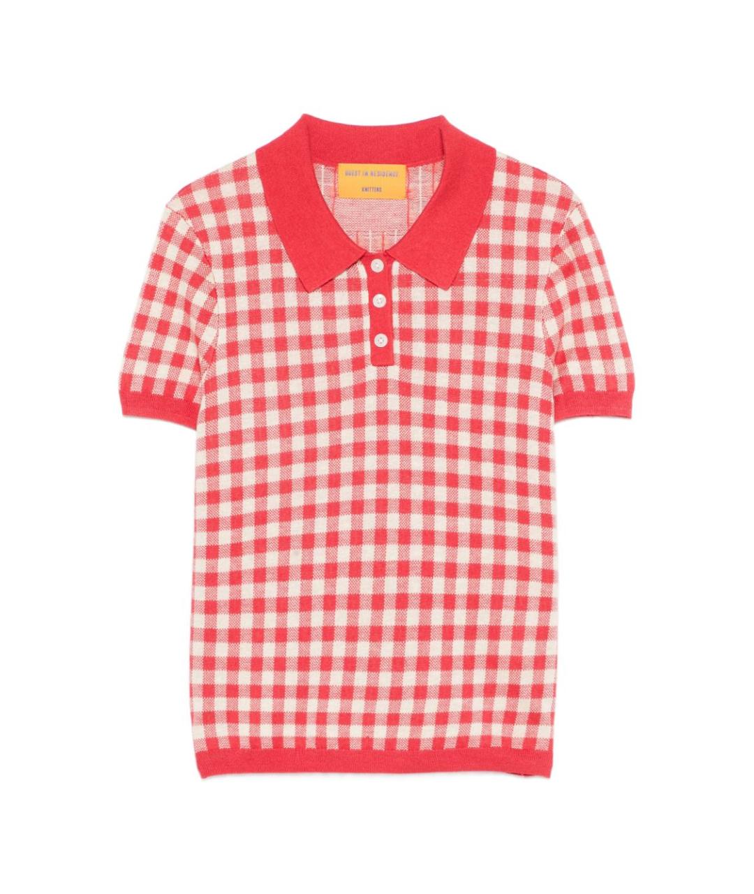 GUEST IN RESIDENCE Красная шелковая футболка, фото 1