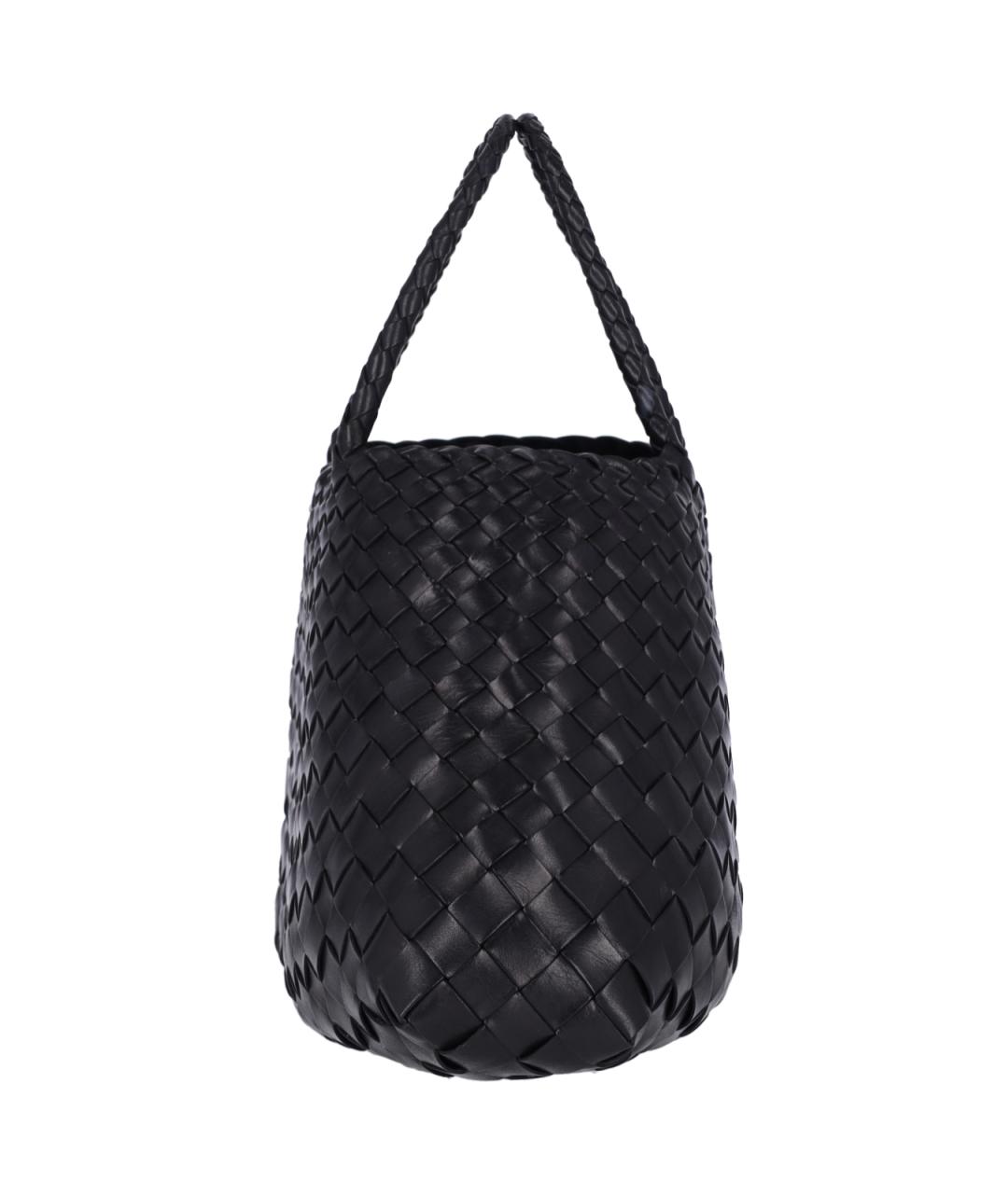 Dragon Diffusion Черная кожаная сумка тоут, фото 5