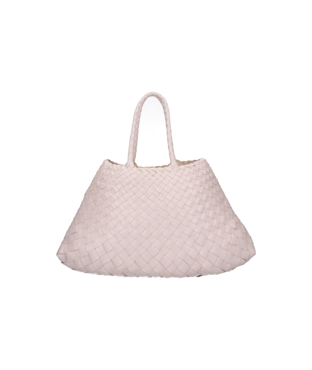 Dragon Diffusion Белая кожаная сумка тоут, фото 3