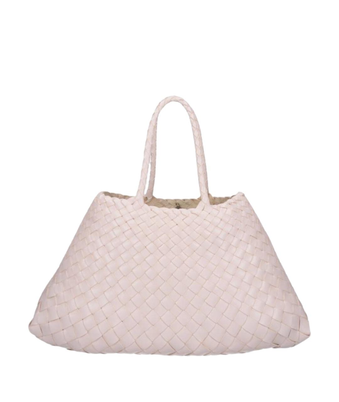 Dragon Diffusion Белая кожаная сумка тоут, фото 1