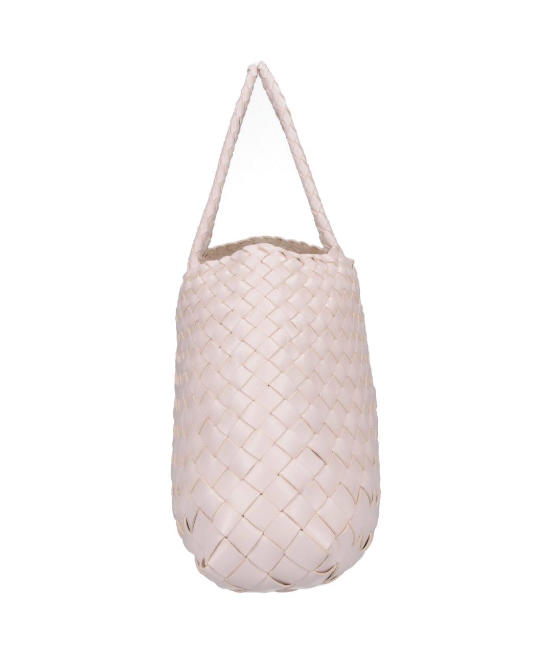 Dragon Diffusion Белая кожаная сумка тоут, фото 5