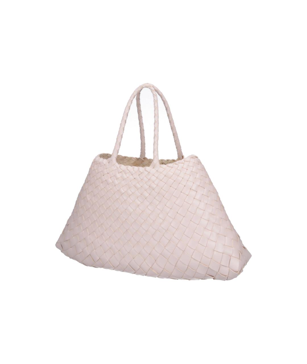 Dragon Diffusion Белая кожаная сумка тоут, фото 2