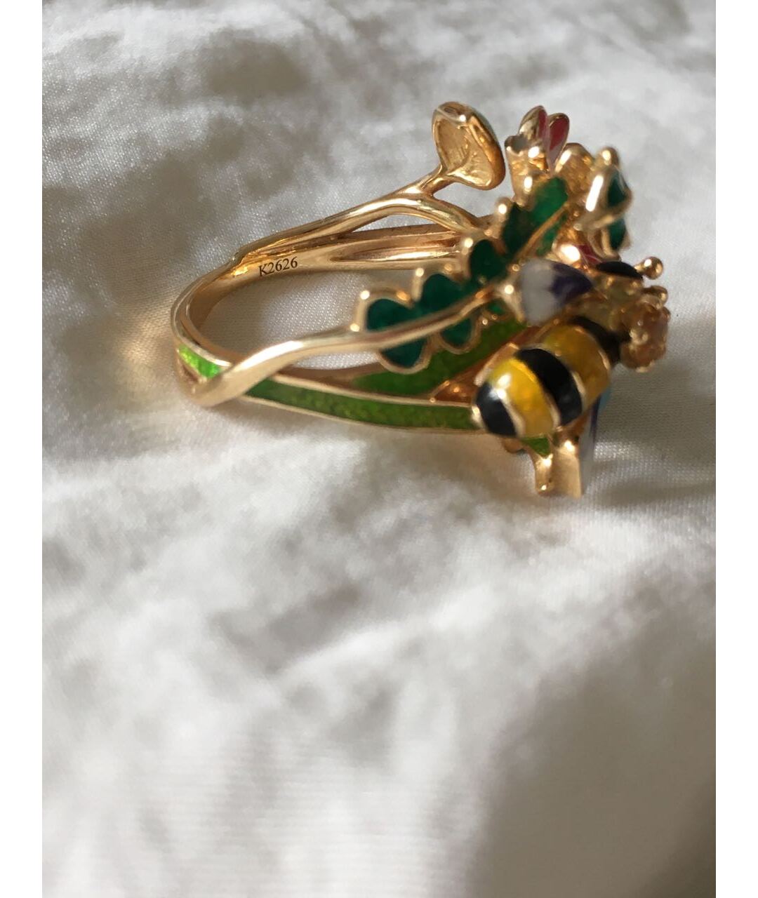 CHRISTIAN DIOR PRE-OWNED Золотое кольцо из желтого золота, фото 3