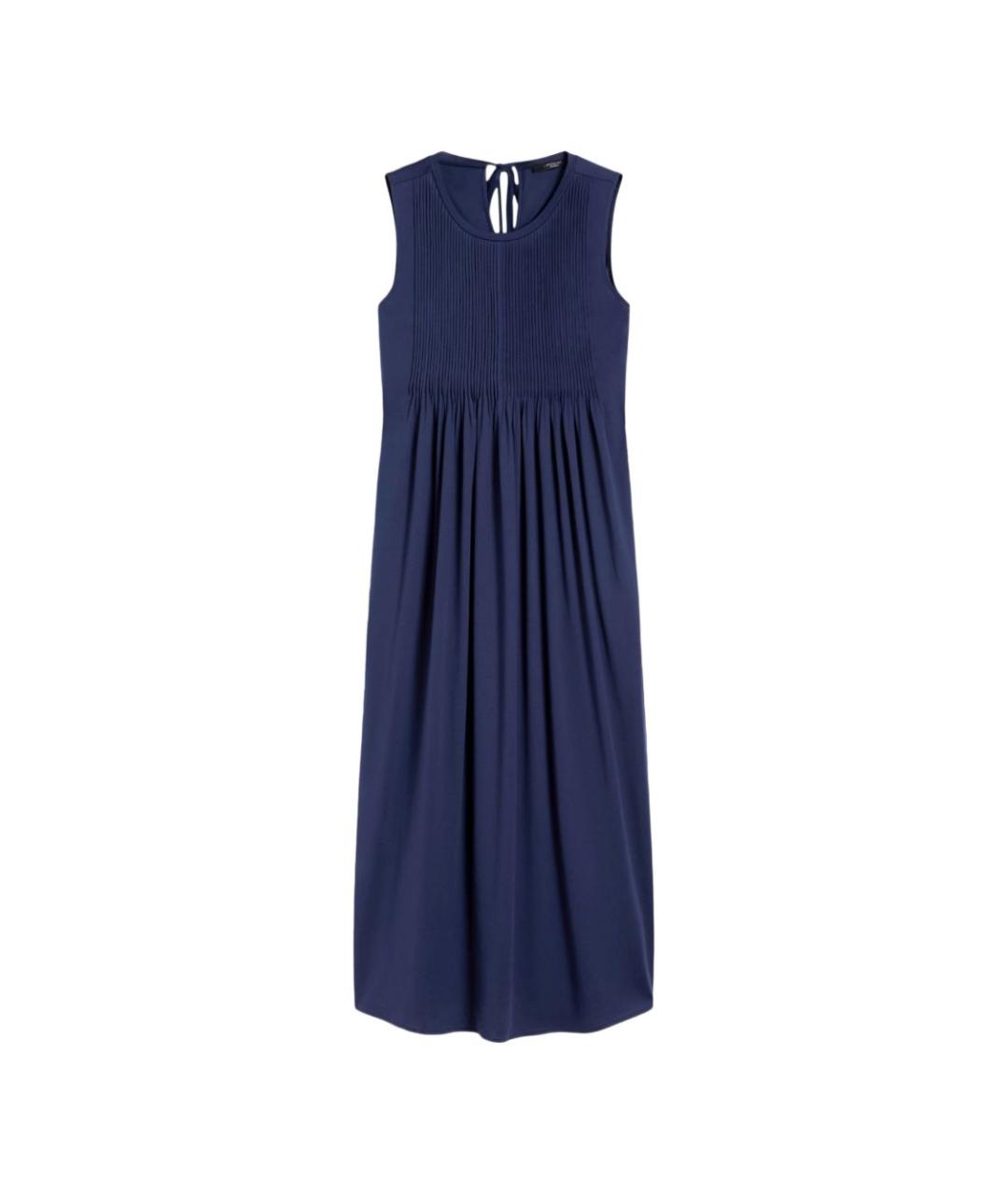 WEEKEND MAX MARA Синее хлопковое платье, фото 4