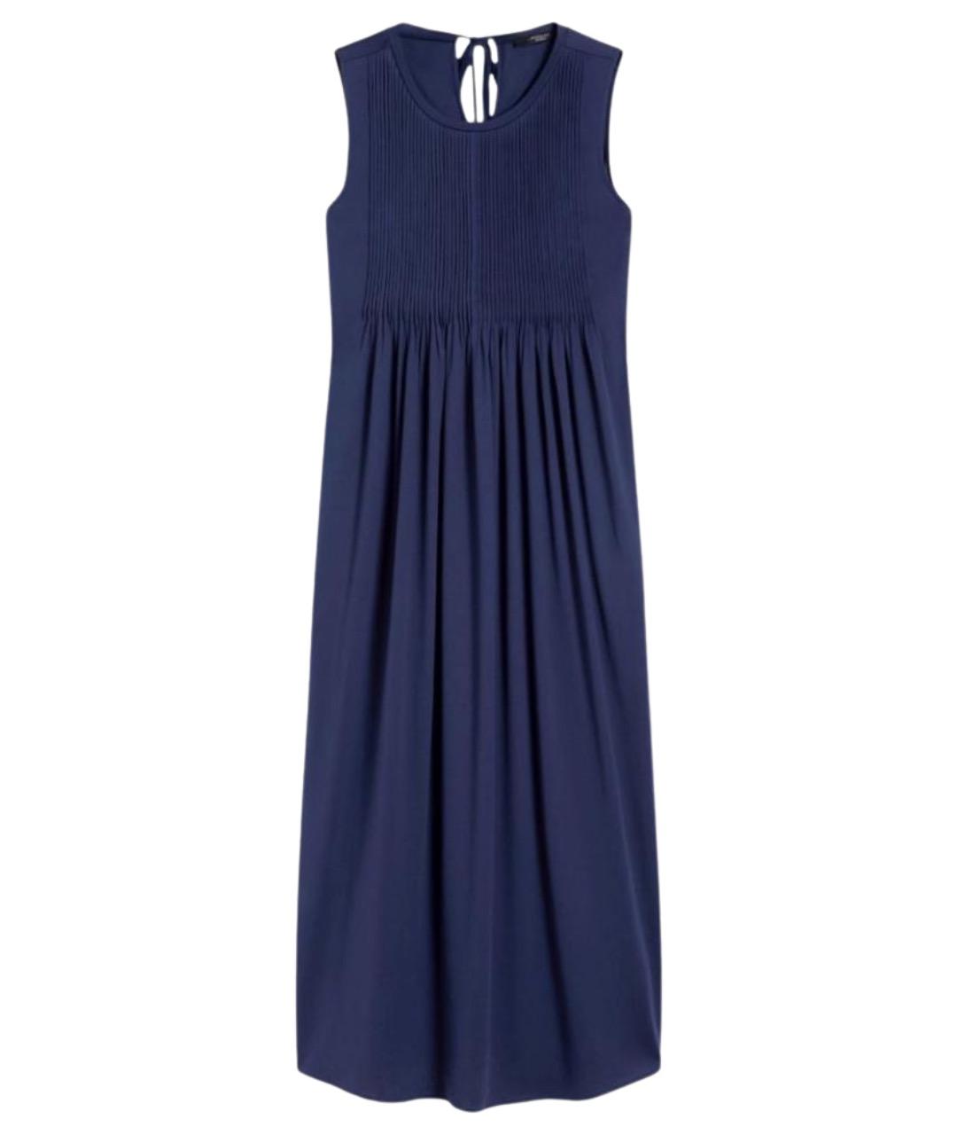 WEEKEND MAX MARA Синее хлопковое платье, фото 1