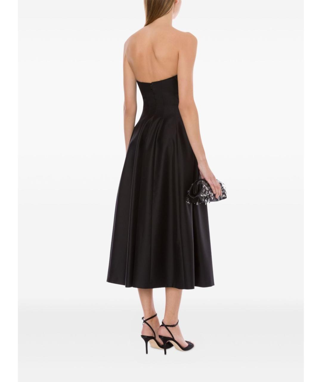 ALBERTA FERRETTI Черное шерстяное вечернее платье, фото 2