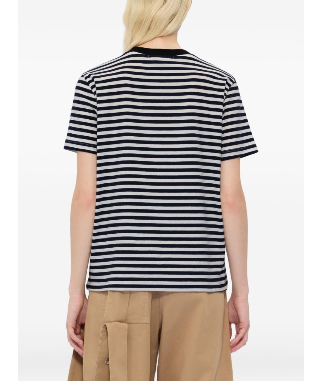 MSGM Синяя хлопковая футболка, фото 4