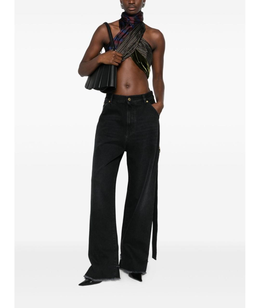 DARKPARK Черные хлопковые прямые джинсы, фото 2