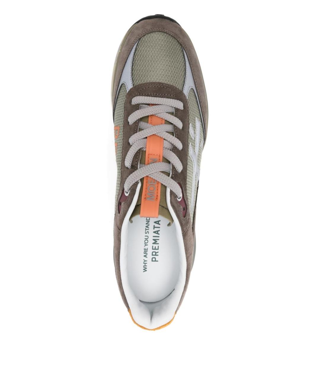 PREMIATA Серые низкие кроссовки / кеды, фото 3