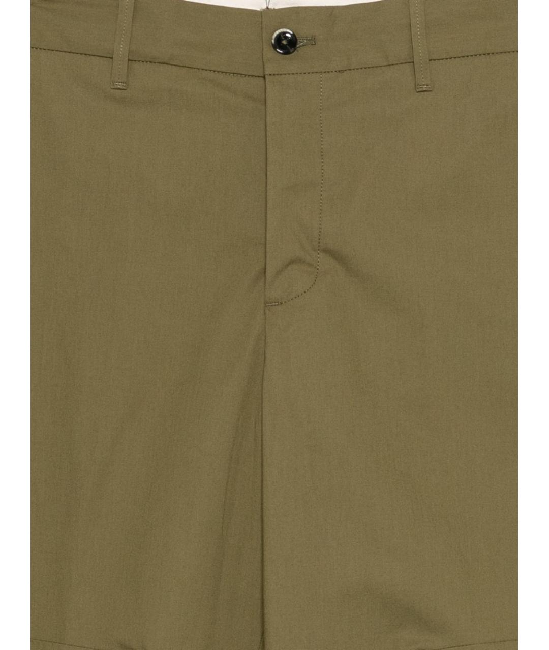 NINE IN THE MORNING Зеленые хлопковые повседневные брюки, фото 3