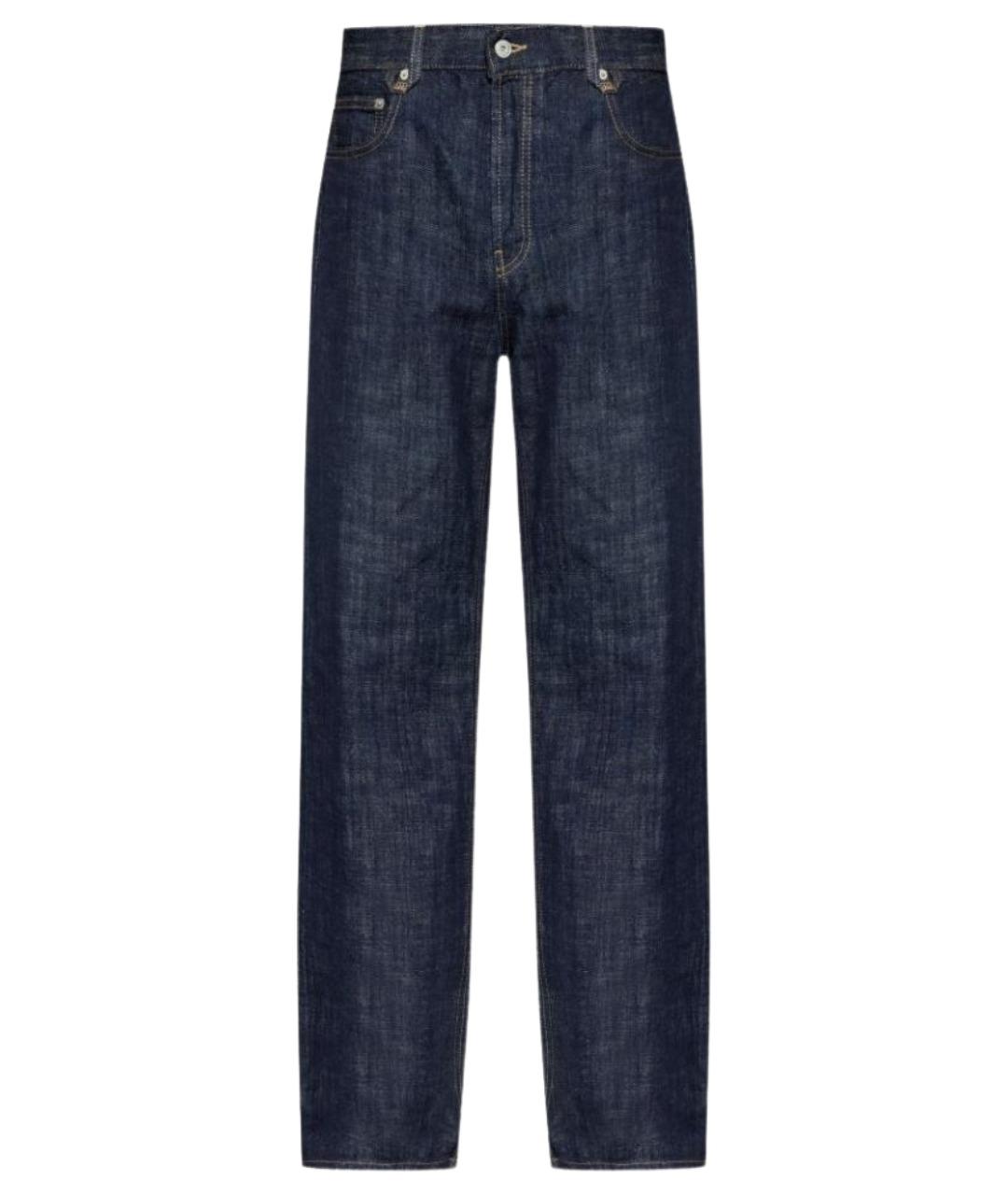 JACQUEMUS Синие хлопковые прямые джинсы, фото 1