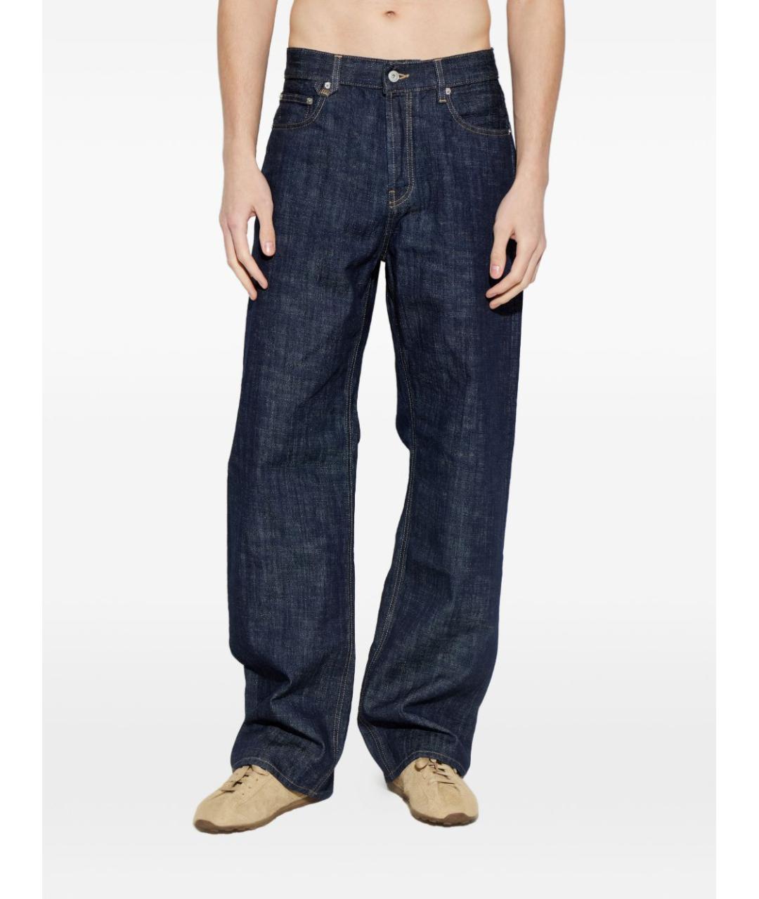 JACQUEMUS Синие хлопковые прямые джинсы, фото 2