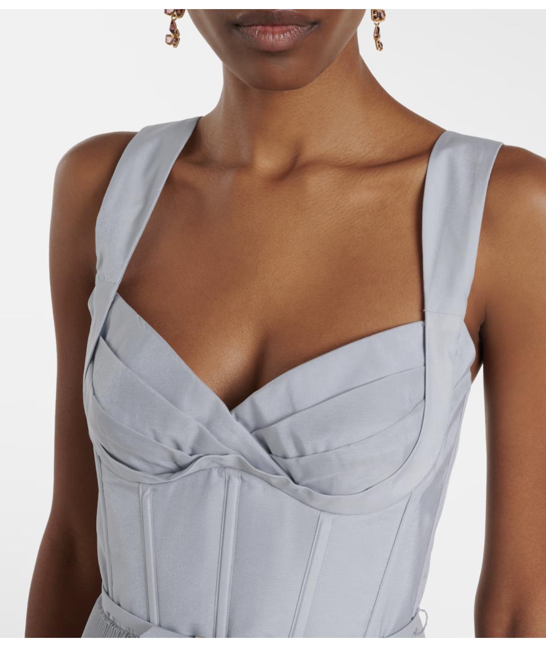 ZIMMERMANN Голубое полиэстеровое коктейльное платье, фото 4